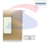 Placca rettangolare 7 posti colore Sahara serie Mix - MASTER 21MX547
