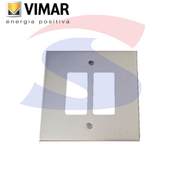 Placca con viti 2 posti color Oro della serie 8000 - VIMAR 08506