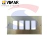 Placca con viti 4 posti color Oro della serie 8000 - VIMAR 08538