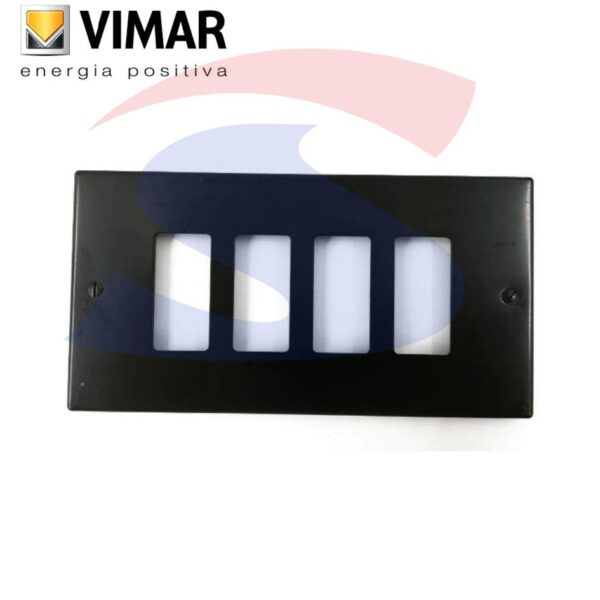Placca con viti 5 posti color Bronzo della serie 8000 - VIMAR 08539.BR