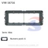 Supporto Vimar 6 moduli con viti serie "Idea" - VIMAR 16716