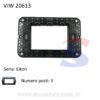 Supporto Vimar 3 moduli con viti serie "Eikon" - VIMAR 20613
