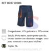 Bermuda leggero da lavoro 180 gr Taglia XL, Blu - BETA 078710904