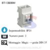 Adattatore 2 moduli per frutti Magic su guida DIN 35 - BTICINO E80BM