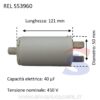 Condensatore per avviamento da 40 µF e 450 V - RELCO S53960