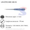Cerca fase CETA FORM 6106 taglio da 3,5 mm 178 mm 110-250 V - UNIFIX 0701 800 106 01