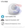 Sensore di movimento a infrarossi per uso interno IP20 - VTAC 4968