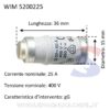 Fusibile tipo neo D02 gG 15 x 36 mm 25 A 400V - WIMEX 5200225