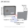 Scatola porta apparecchi con chiusino da incasso 2 posti - ZIPPO 2057/GC