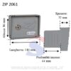 Selettore da incasso 2 posti con dispositivo di sblocco - ZIPPO 2061