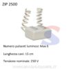 Condensatore per relè 250 V max 6 pulsanti luminosi - ZIPPO 2500