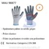 Guanti in poliuretano e nitrile taglia 8, Bianco/Grigio - MAU 98877