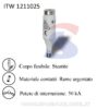 Fusibile Diazed in steatite 13x50 mm 25 A 500 V, Passo E16 - ITALWEBER 1211025