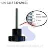 Volantino maschio con perno di 40 mm e pomello di Ø 30 mm - UNIFIX 0237 930 640 01