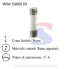 Fusibile in vetro 6,3 x 32 mm 2 A 250V - WIMEX 5000135