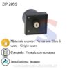 Selettore apri/chiudi da incasso 1 posto - ZIPPO 2059