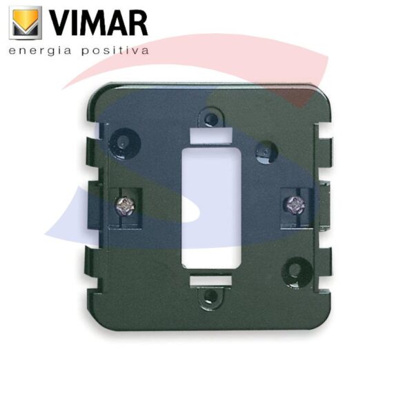 Supporto Vimar 1 modulo con graffette serie "8000", Nero - VIMAR 08501