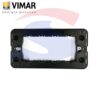 Supporto Vimar 4 moduli speciali con viti serie "8000", Nero - VIMAR 08532.S