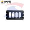 Supporto Vimar 4 moduli con viti serie "8000", Nero - VIMAR 08532