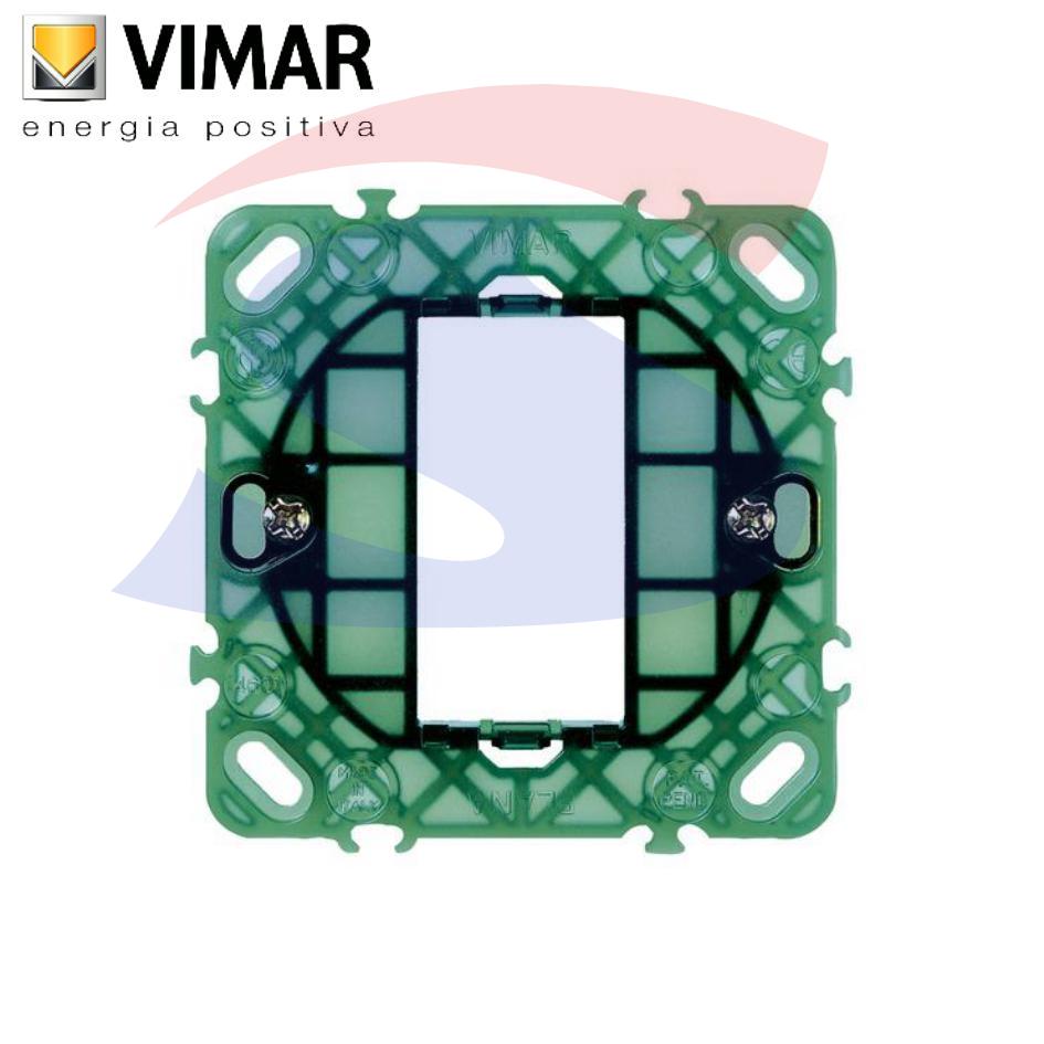 Supporto Vimar 1 modulo con graffette serie "Plana" - VIMAR 14601