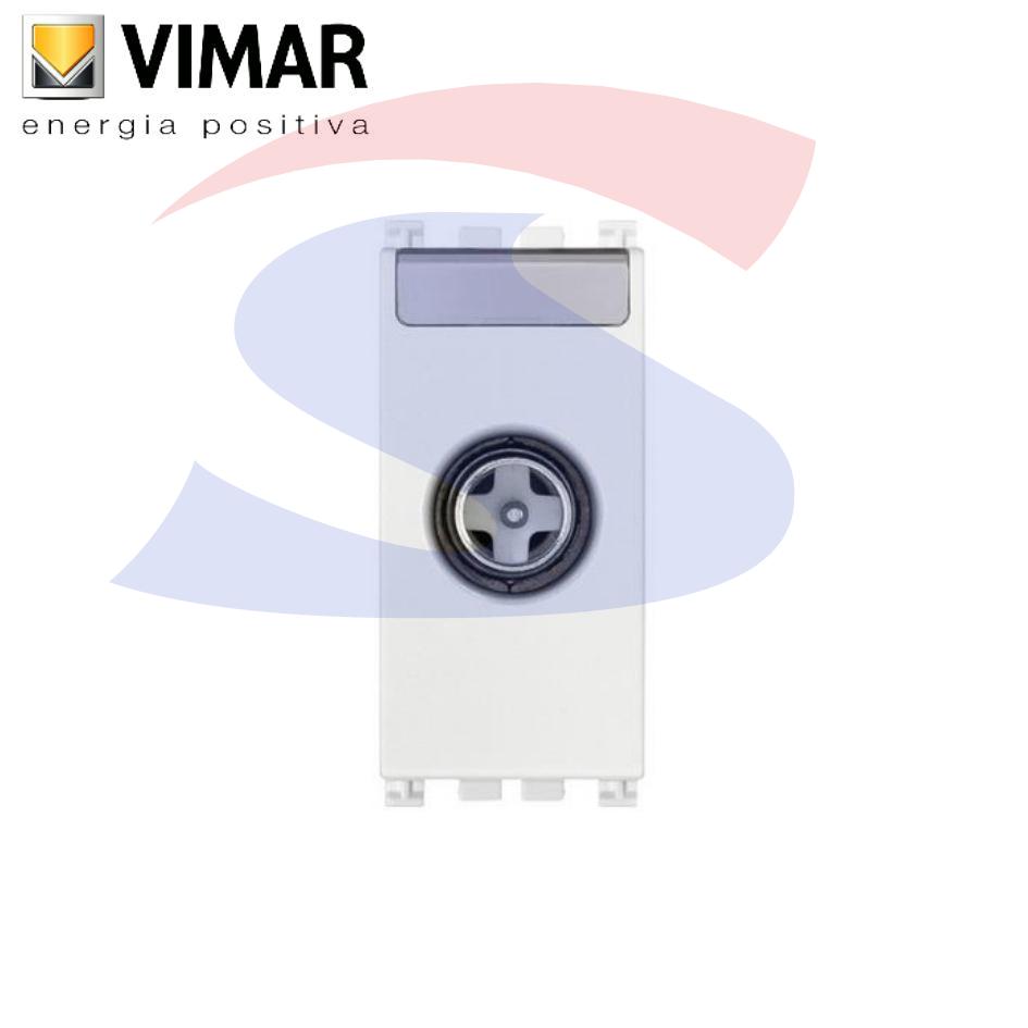 Presa tv Vimar tipo derivata maschio serie "Arkè", Bianco - VIMAR 19300.01.B