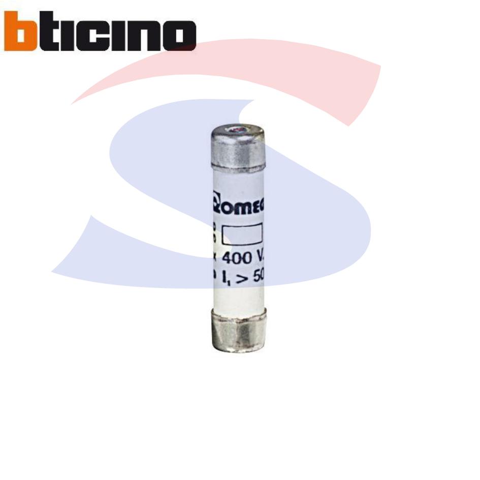Fusibile tipo T in steatite 8,5 x 31,5 mm 10 A 400 V - BTICINO T/10
