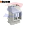 Adattatore 2 moduli per frutti Magic su guida DIN 35 - BTICINO E80BM