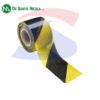 Nastro segnaletico in PVC 200 mt, Giallo/Nero - DE SANTIS 21777