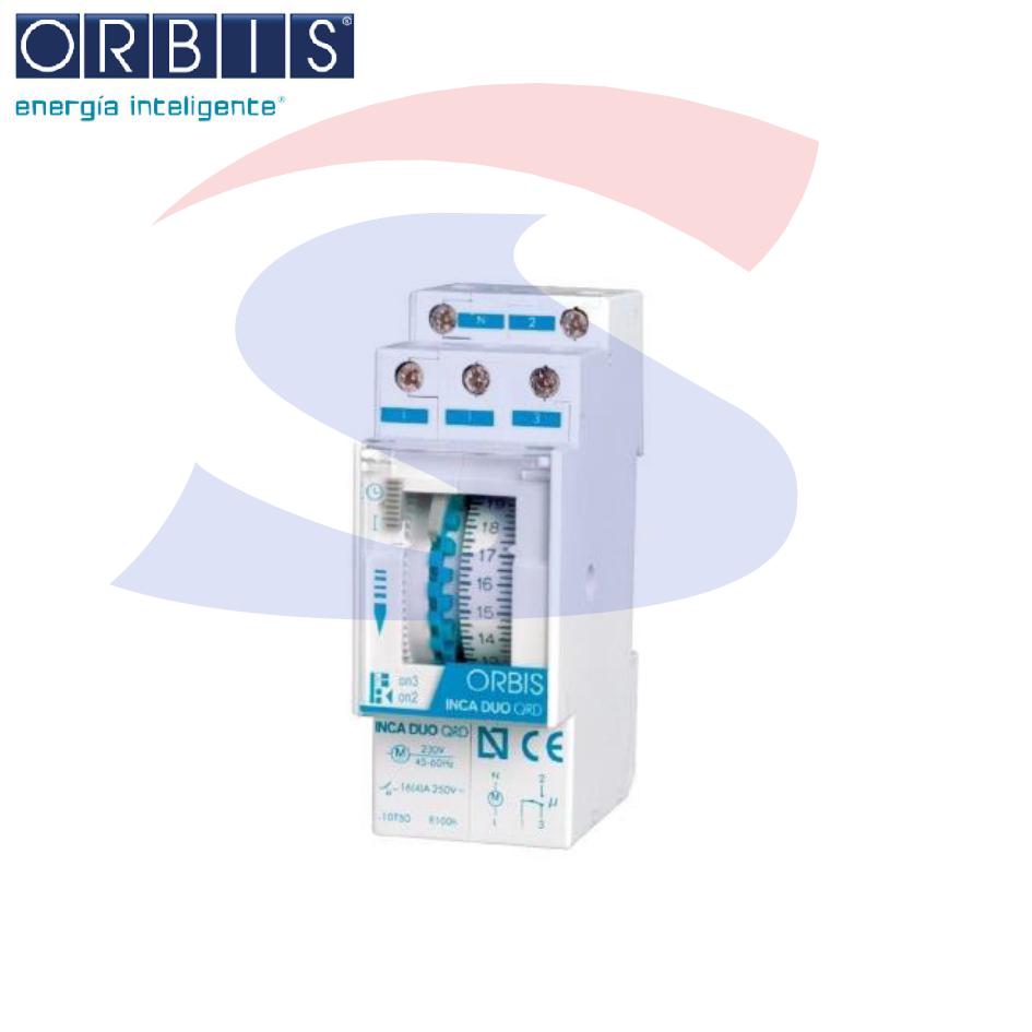 Interruttore orario elettromeccanico, 16A e 230V  - ORBIS OB330232