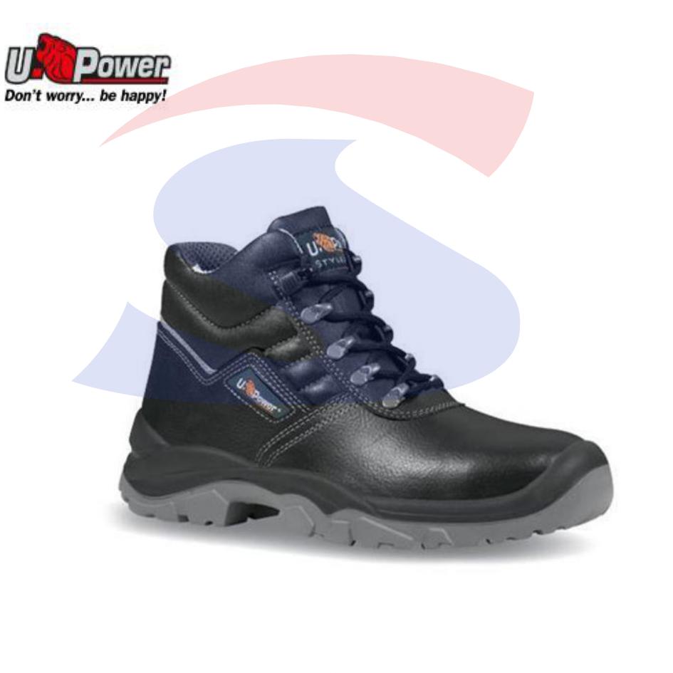 Scarpe in pelle stampata idrorepellente S3 NR. 43, Nero  - U POWER BC10033/43