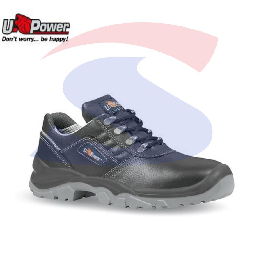 Scarpe in pelle stampata idrorepellente S3 NR. 44, Nero - U POWER BC20023/44