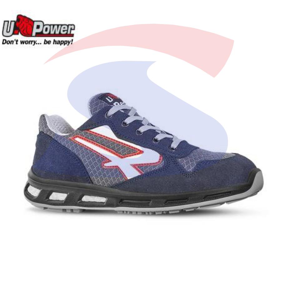 Scarpe in nylon traspirante e pelle scamosciata S1P NR.43  - U POWER RL20066/43