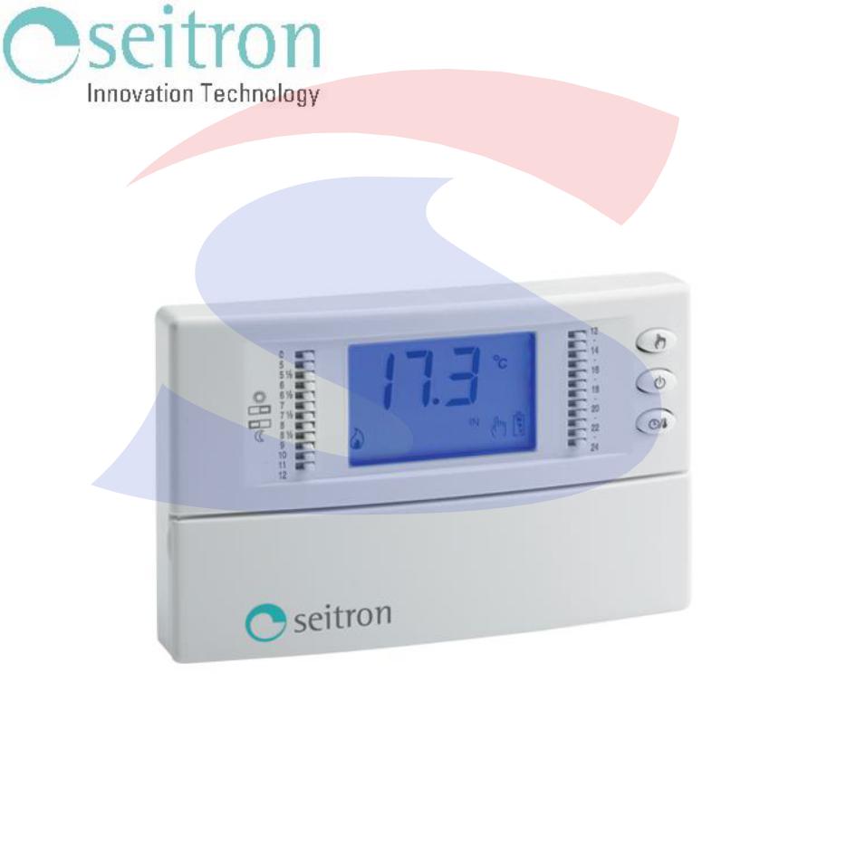 Cronotermostato digitale giornaliero da parete, bianco - SEITRON TCD01B0001SE