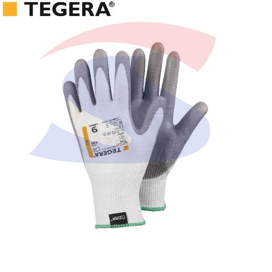 Guanti anti-taglio TG M, Bianco/Grigio  - TEGERA 430