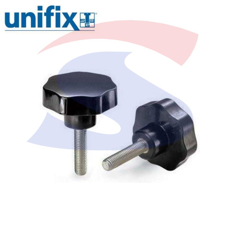 Volantino maschio con perno di 40 mm e pomello di Ø 50 mm - UNIFIX 99991101
