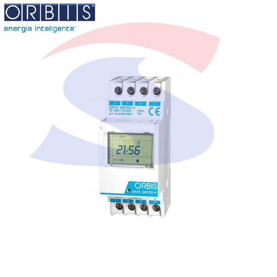 Interruttore orario digitale, 16A e 230V  - ORBIS OB172012N