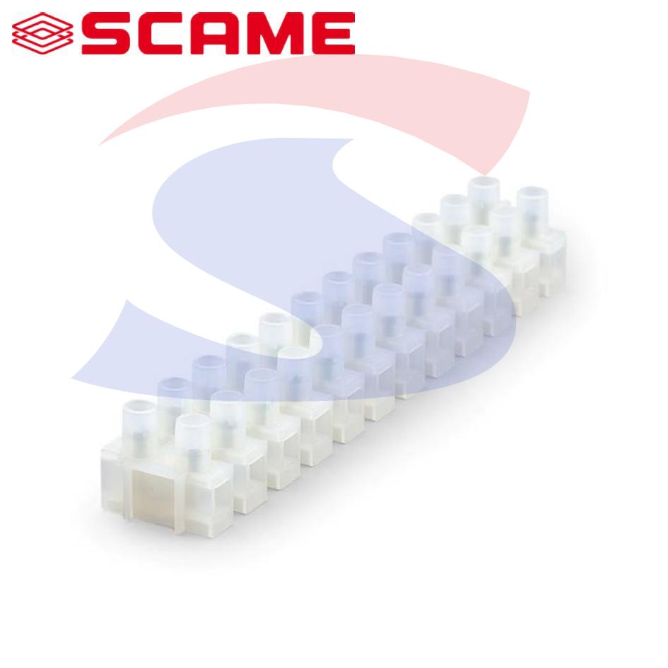 Morsettiera da 12 Poli di sezione 16 mm², Trasparente  - SCAME 815.1364