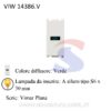 Portalampada con diffusore colore Verde serie Plana - VIMAR 14386.V