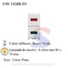 Doppia spia per con diffusore Rosso/Verde serie Plana - VIMAR 14388.RV