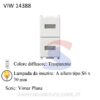 Doppia spia per con diffusore Trasparente serie Plana - VIMAR 14388