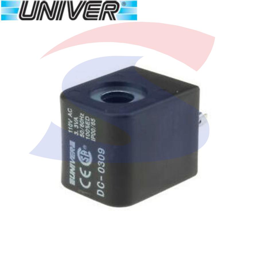 Bobina di ricambio per elettrovalvola 110 V AC 3,3 W - UNIVER DC-0309