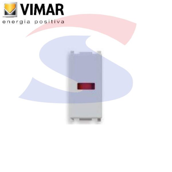 Portalampada con diffusore colore Rosso serie Plana - VIMAR 14386.R