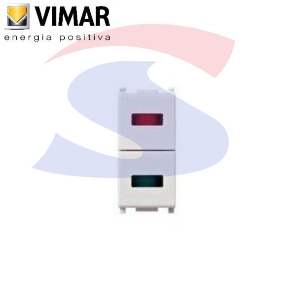 Doppia spia per con diffusore Rosso/Verde serie Plana - VIMAR 14388.RV