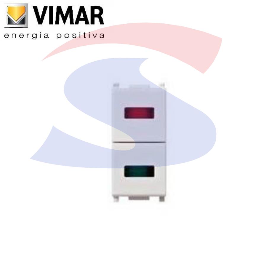 Doppia spia per con diffusore Rosso/Verde serie Plana - VIMAR 14388.RV