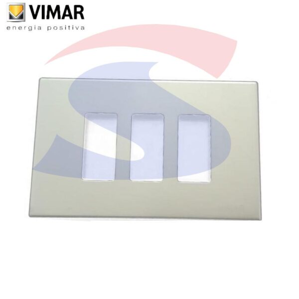 Placca 2 posti color Bianco della serie 8000 - VIMAR 08637