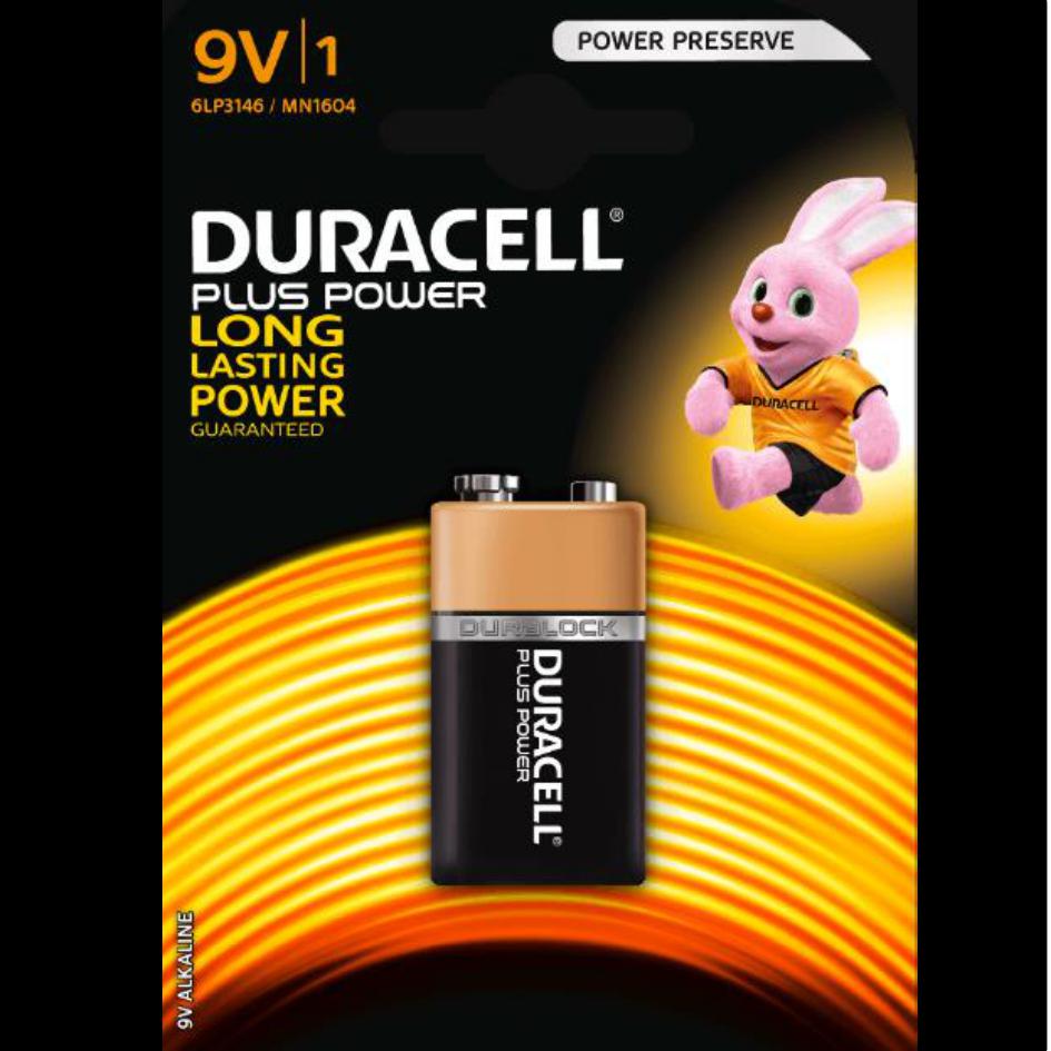 Batterie PLUS POWER 9V - DURACELL MN1604/1