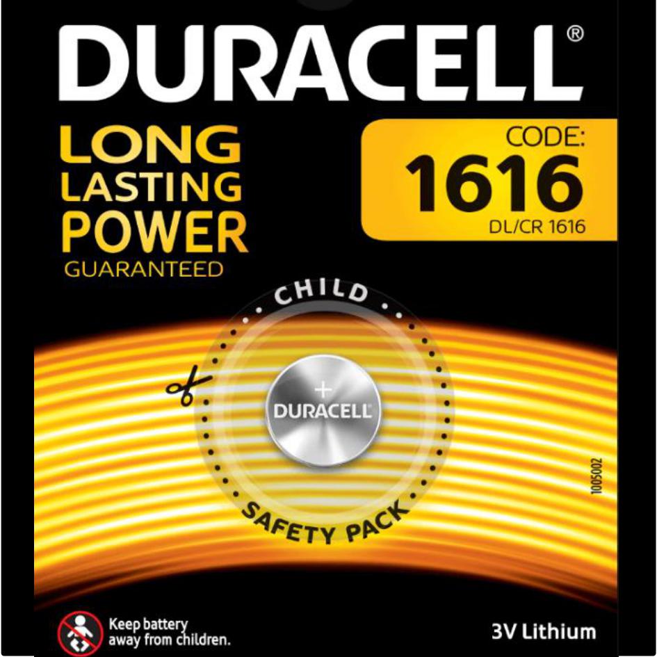 Batterie specialistiche 1616 a bottone al Litio da 3V - DURACELL 1616