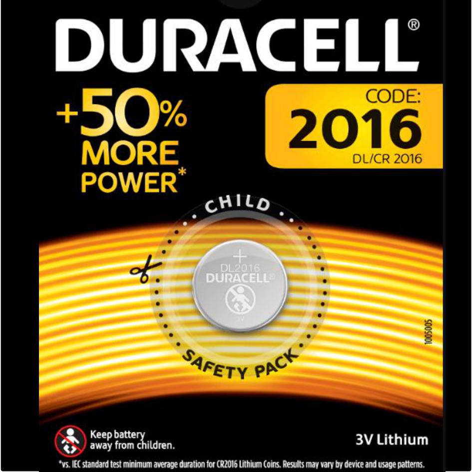 Batterie specialistiche 2016 a bottone al Litio da 3V - DURACELL 2016