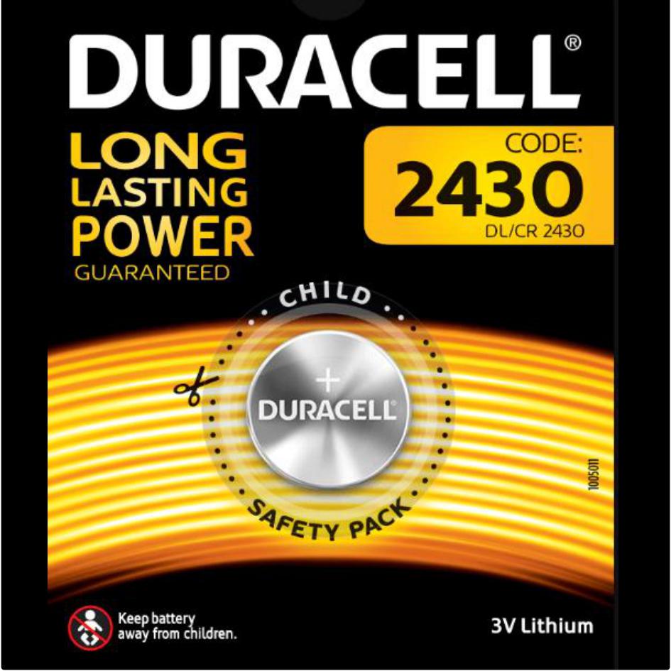 Batterie specialistiche 2430 a bottone al Litio da 3V - DURACELL 2430