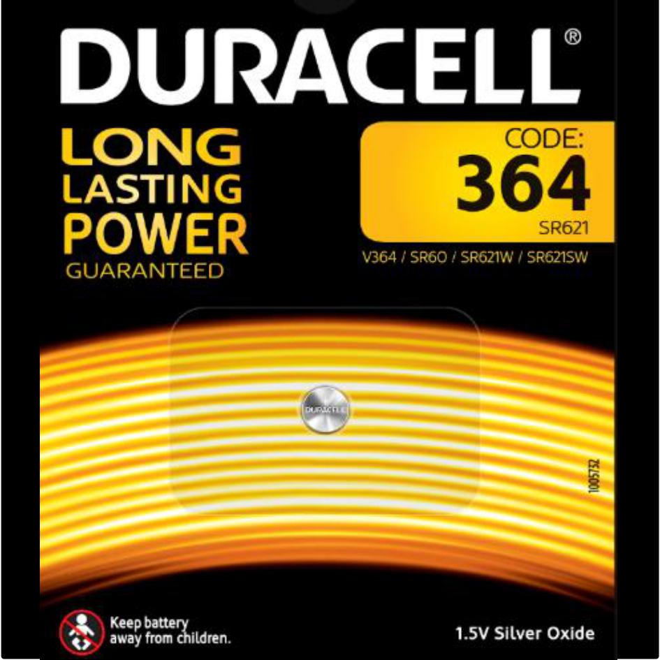 Batterie specialistiche 364 all'ossido di argento da 1,55V - DURACELL 364